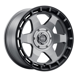 Weld Off-Road Ridge 20x9 - 8x165.1 BP - ET0 - 125.1mm CB - Satin Gunmetal Wheel (Black Ring)