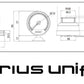 GReddy Sirius Unify Turbo Boost Gauge Set (Sirius Meter w/Boost Pressure Sensor Set & Vision Displ)