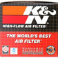 K&N Universal Rubber Filter 1 1/2in FLG 3in OD 4in Height