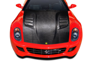 2006-2012 Ferrari 599 Carbon AF-1 Race Hood ( CFP ) - 1 Piece
