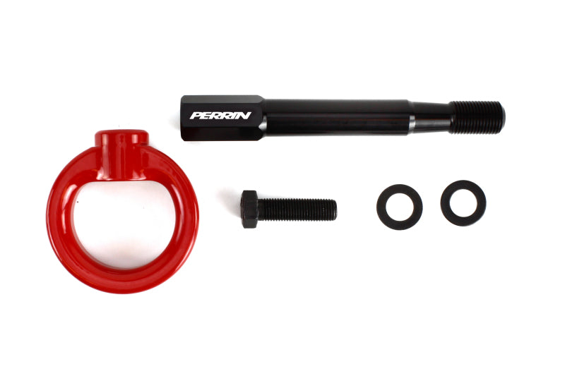 Perrin 18-21 WRX/STI / 13-20 BRZ / 17-20 Toyota 86 Front Tow Hook Kit - Red