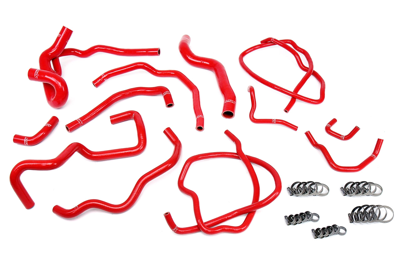 HPS Performance Silicone Hose Kit - Radiator and Heater Hose 57-1511-RED