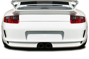 2005-2008 Porsche 911 997 Duraflex GT3 RS Look Rear Bumper Cover - 1 Piece (Single Hole)