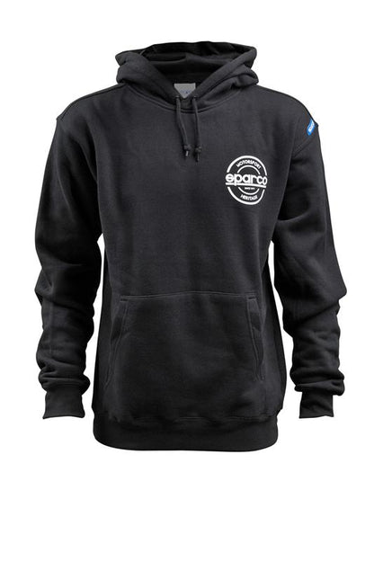Sparco Sweatshirt Hooded S-Seal Blk Xlrg
