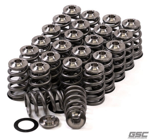 GSC Power-Division Extreme Race Conical Valve Spring Kit with Titanium Retainers - Nissan VQ35 engines