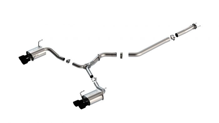 Borla S-Type Cat Back Exhaust w/ Black Chrome Tips