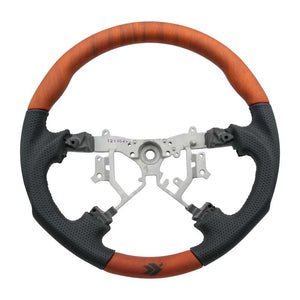 NRG 12-23 Toyota Tacoma OEM Plus Steering Wheel - Koa Wood Finish