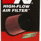 K&N Universal ChromeRound Tapered Air Filter 3in Flange ID / 6in Base OD / 4.5in Top OD / 8in Height