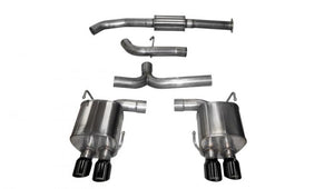 Corsa 3in Catback Exhaust w/ Polished Black Tips 2015-2021 WRX / STI