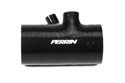 Perrin 2022+ Subaru WRX Black 3in Turbo Inlet Hose w/ Nozzle (Short)