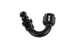 HPS Performance 150 Degree -8 Push-on Hose End to AN Female Aluminum Black