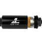 Aeromotive In-Line Filter - (AN-6 Male) 10 Micron Fabric Element Bright Dip Black Finish