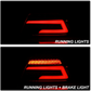 Spyder Light Bar LED Tail Lights - Red / Clear 2015-2021 Subaru WRX / 2015-2021 STI