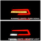Spyder Light Bar LED Tail Lights - Red / Clear 2015-2021 Subaru WRX / 2015-2021 STI