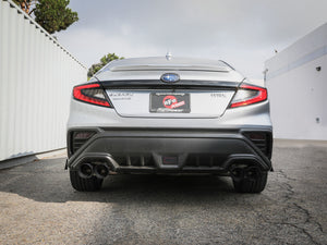 aFe POWER Takeda 3" to 2.5" 304 Stainless Steel Catback Exhaust w/ Black Tips 2022-2024 Subaru WRX H4-2.4L (t)