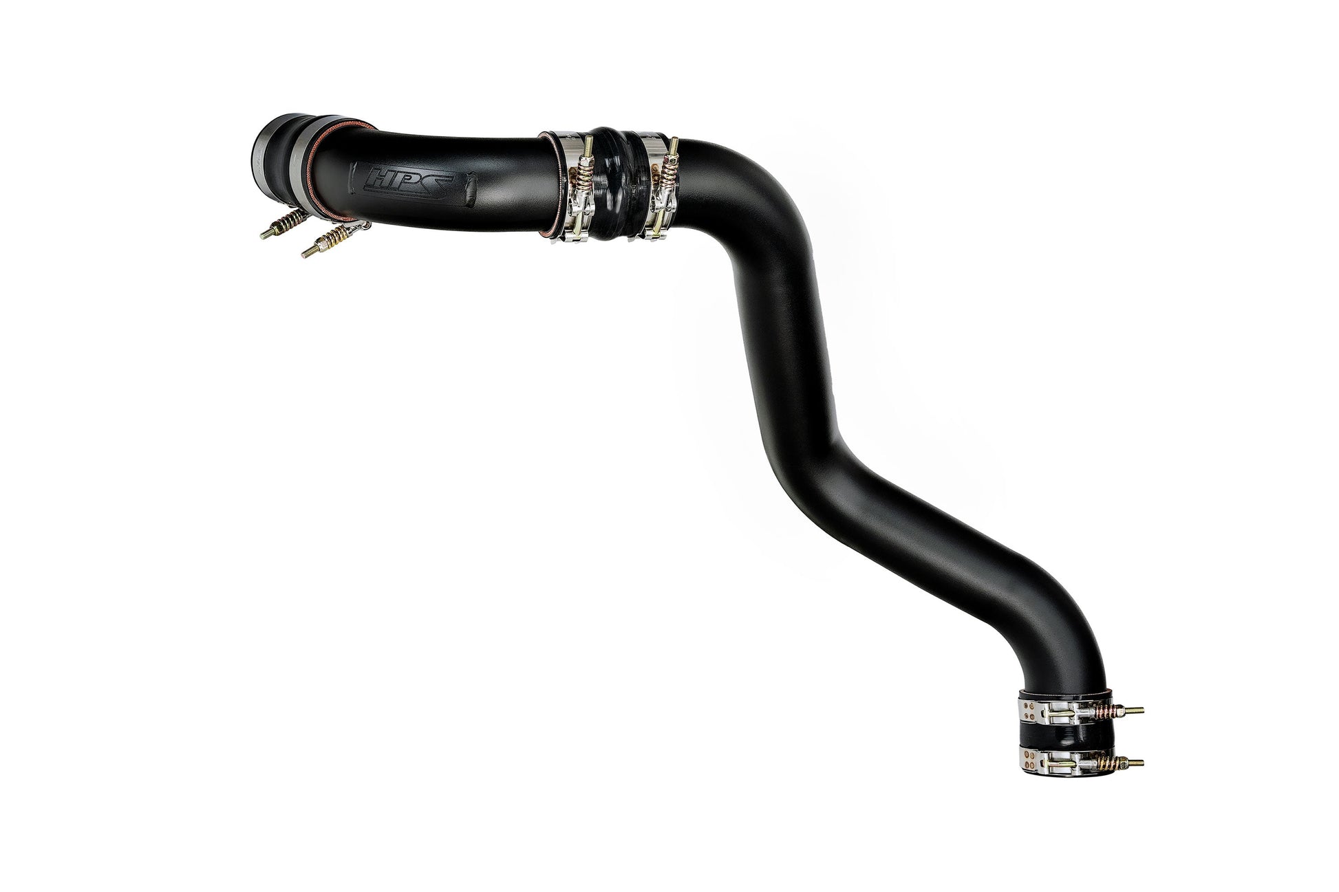 HPS Performance Intercooler Charge Pipe Kit Hot Side Black 17-146WB