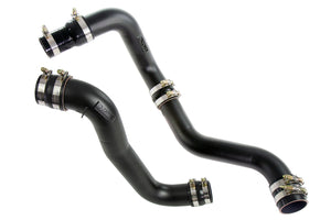 HPS Performance Stainless Steel Intercooler Charge Pipe Kit Cold and Hot Side Black 17-150WB