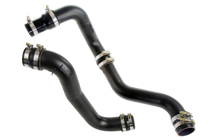 HPS Performance Stainless Steel Intercooler Charge Pipe Kit Cold and Hot Side Black 17-150WB