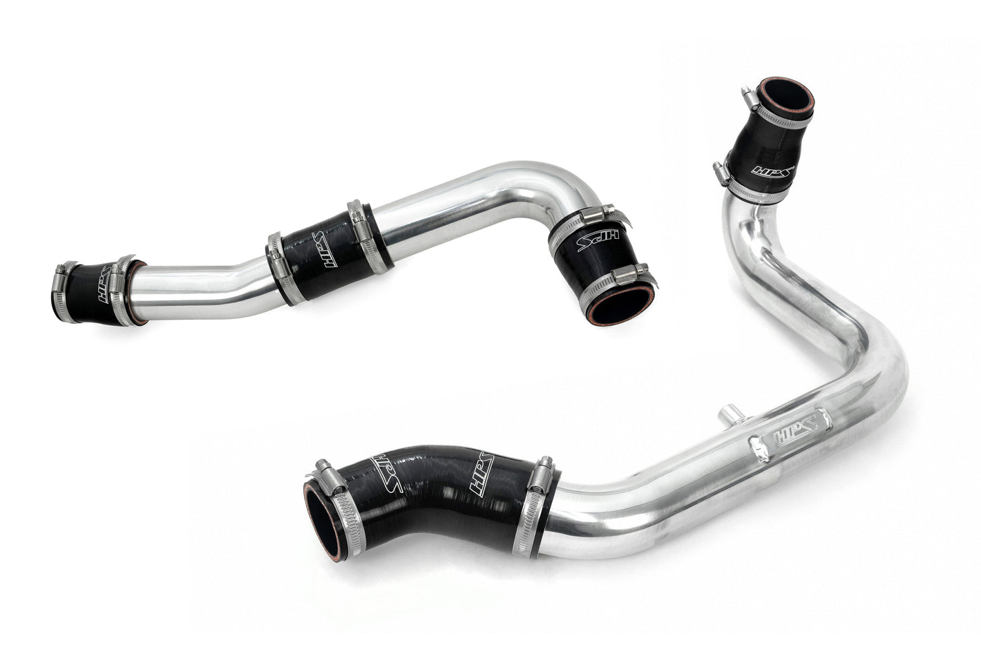 HPS Performance Intercooler Charge Pipe Kit Cold and Hot Side Polished 17-153P