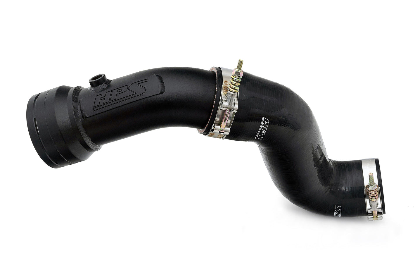 HPS Cold Side Charge Pipe with CAC Hose Intercooler Boot Black 17-154WB