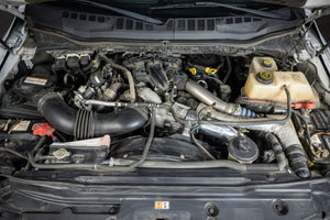 HPS Cold Side Charge Pipe with CAC Hose Intercooler Boot, Black, 17-155WB