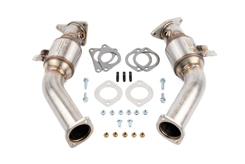 AMS Performance VR30DDTT Street Lower Downpipes w/GESI Catalytic Converter 2023+ Nissan Z / 2017-2022 INFINITI Q60  / 2016-2024 INFINITI Q50