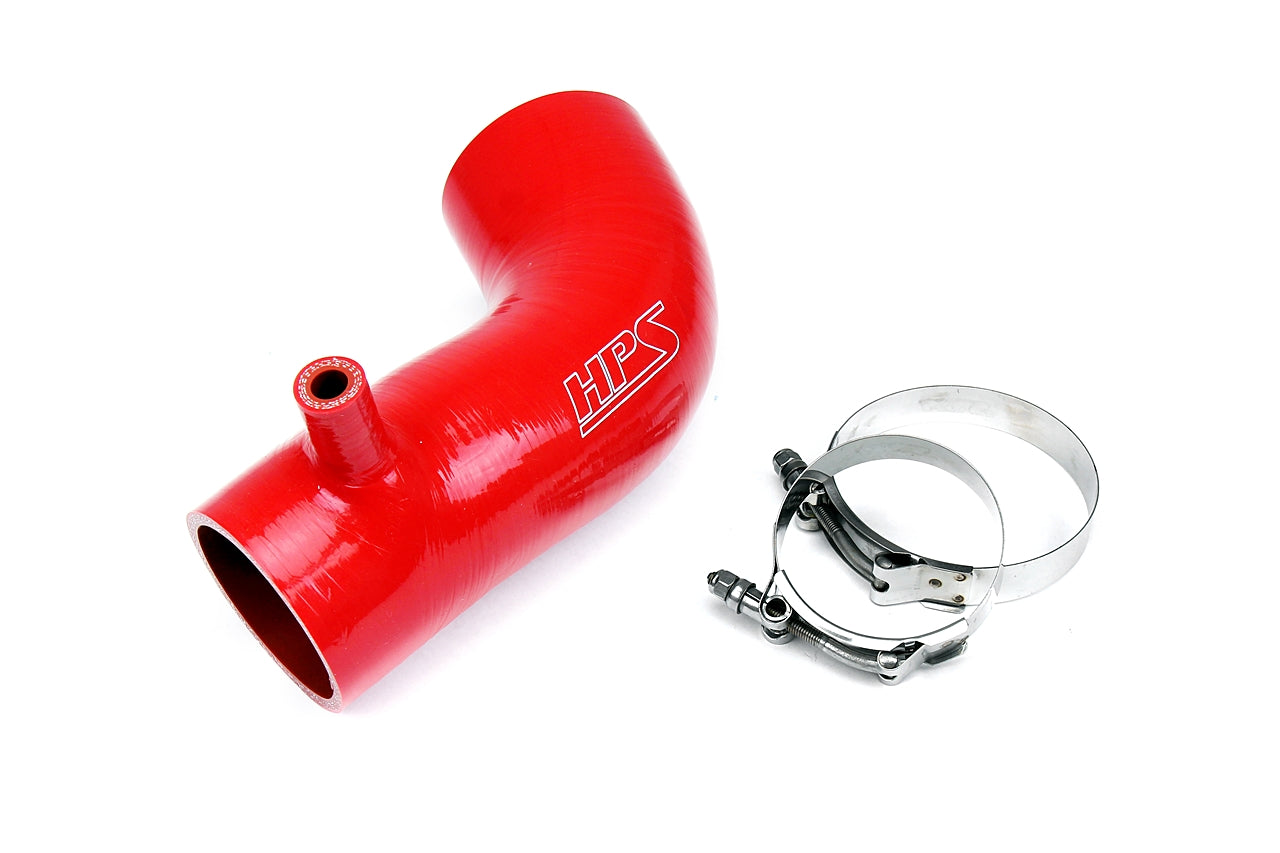 HPS Performance High Temp Reinforced Silicone Air Intake Hose Kit Red 17838-RED