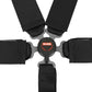 RaceQuip Black SFI CAMLOCK 6pt PU Lap Seat Belt