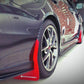 Rally Armor 15-21 Subaru WRX/STI Red Mud Flap White Altered Font Logo