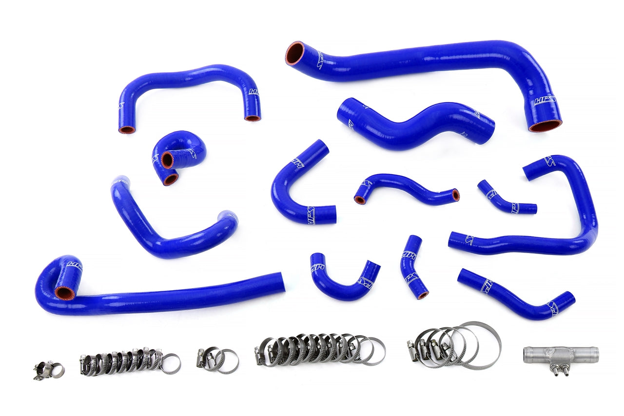 HPS Performance Silicone Hose Kit - Radiator, Heater and Ancillary Hoses 57-2135-BLUE