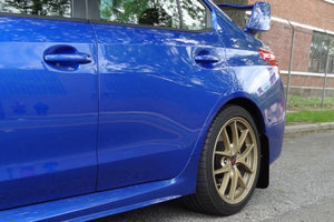 Rally Armor UR White Mud Flap w/ Red Logo 2015-2021 WRX/STI
