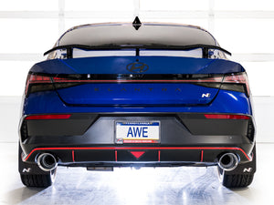 AWE 22-26 Hyundai Elantra N Track Edition Cat-Back Exhaust - Chrome Silver Tips