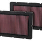 K&N Replacement Air Filter 05-09 Ferrari F360 11.125in O/S Length x 7.625 O/S Width x 1.313in H