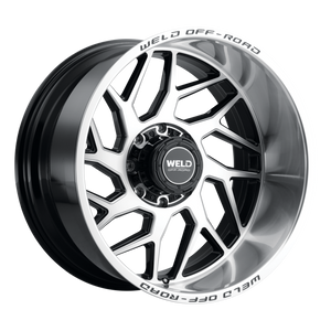 Weld Fulcrum 22x12 / 8x170 / 4.75 BS / 125.1 HB - Gloss Black Machined - Non-BL Wheel