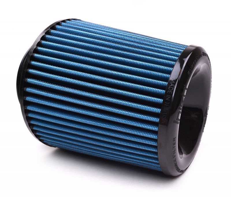 Injen Nanofiber Dry Air Filter - 4in Flange Dia / 6 1/2in Base / 7in Tall / 5 3/8in Top