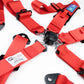 NRG 5PT 3in. Seat Belt Harness / Cam Lock - Red