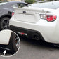 Rally Armor 13-17 Subaru BRZ/Toyota FR-S Black UR Mud Flap w/White Logo