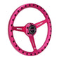 NRG Aluminum Steering Wheel 330mm - Extra Light - Ergonomic Grip - Anadized Pink