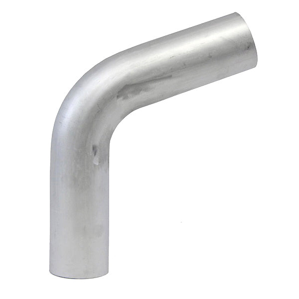 HPS 2.5" OD 70 Degree Bend 6061 Aluminum Elbow Pipe 16 Gauge w/ 4" CLR