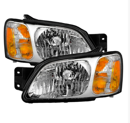 Spyder OEM Style Chrome Headlight Set 2000-2004 Subaru Legacy GT (w/o Sport Package)