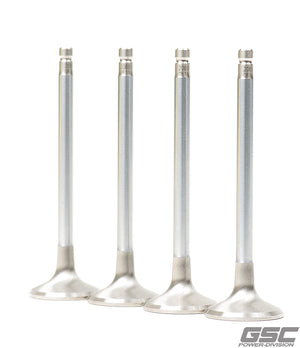 GSC P-D Toyota 2JZ Chrome Alloy Polished Exhaust Valve - 30.0mm Head (+1mm) 6.6mm Stem - Set of 12