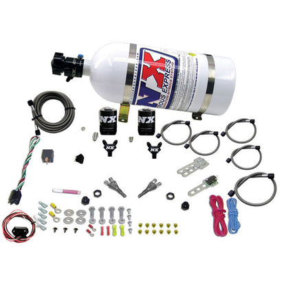 Nitrous Express Dual Nozzle Nitrous Kit w/ 10 Lb Bottle (35-150HP) Nissan 350Z / 370Z / G35 / G37