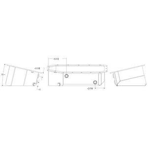 Moroso Acura/Honda K Series (Notched) Road Race Baffled Wet Sump Extra Capacity 5.5in Steel Oil Pan