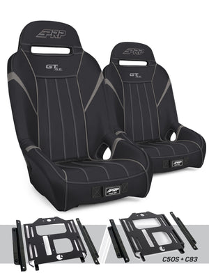 PRP Polaris RZR 570 GT/S.E. Suspension Seats Kit (Pair) - Black & Gray
