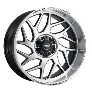 Weld Fulcrum 20x12 / 6x135 / 4.75 BS / 106.1 HB - Gloss Black Machined - Non-BL Wheel