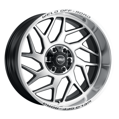 Weld Fulcrum 20x9 / 6x135 / 5 BS / 106.1 HB - Gloss Black Machined - Non-BL Wheel