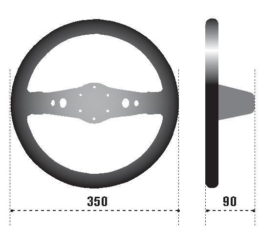 Sparco Steering Wheel 215 Suede Black