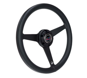 NRG Aluminum Steering Wheel 330mm - Heritage Solid Spoke - Ergonomic Grip - Anadized Black