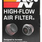 K&N Universal Round Clamp-On Air Filter 3in Flange ID x 6in Base OD x 4.625in Top OD x 3in Height