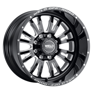 Weld Slingblade 20x12 / 8x170 / 4.75 BS / 125.1 HB - Gloss Black Milled - Non-BL Wheel